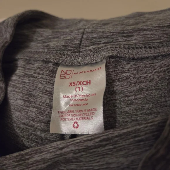 No Boundries grey soft stretchy biker shorts size xs - Picture 2 of 5